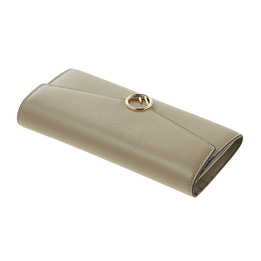 Continental Beige leather wallet