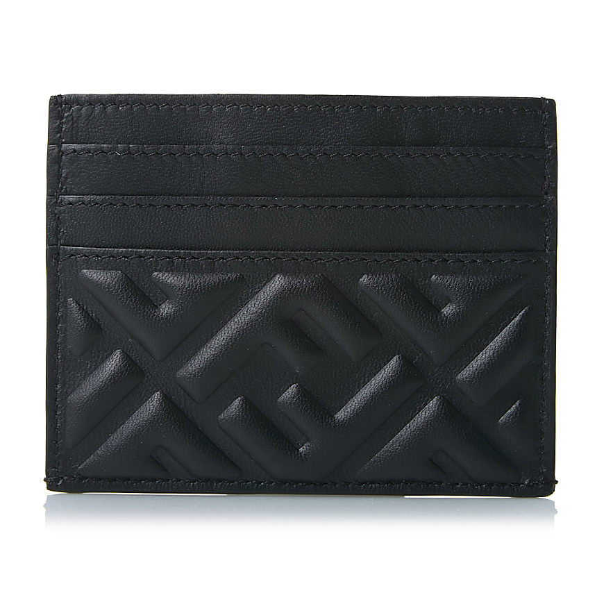Baguette Card Holder Black nappa leather card holder
