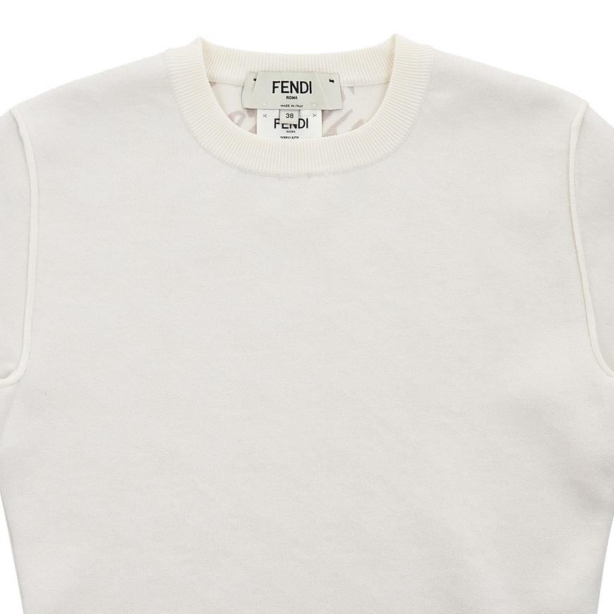 Sweater White viscose jumper