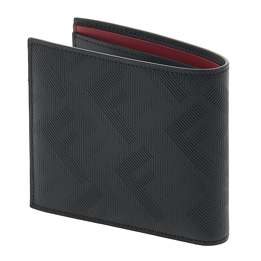 FF wallet Black and red leather bi-fold wallet