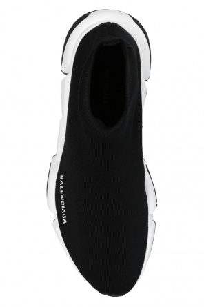 BALENCIAGA BLACK ‘SPEED LT’ SOCK SNEAKERS WHITE