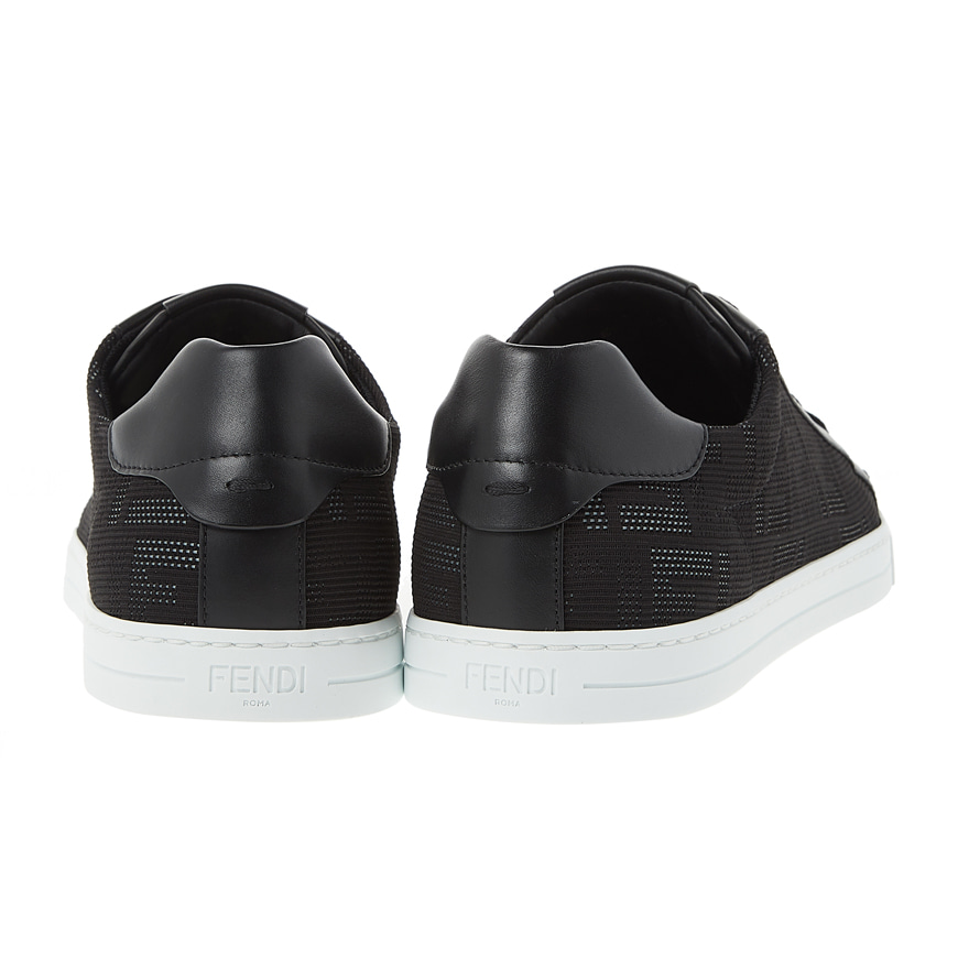 Sneakers Black fabric low-tops