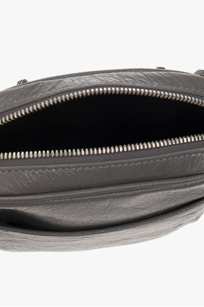 BALENCIAGA GREY ‘LE CAGOLE’ SHOULDER BAG