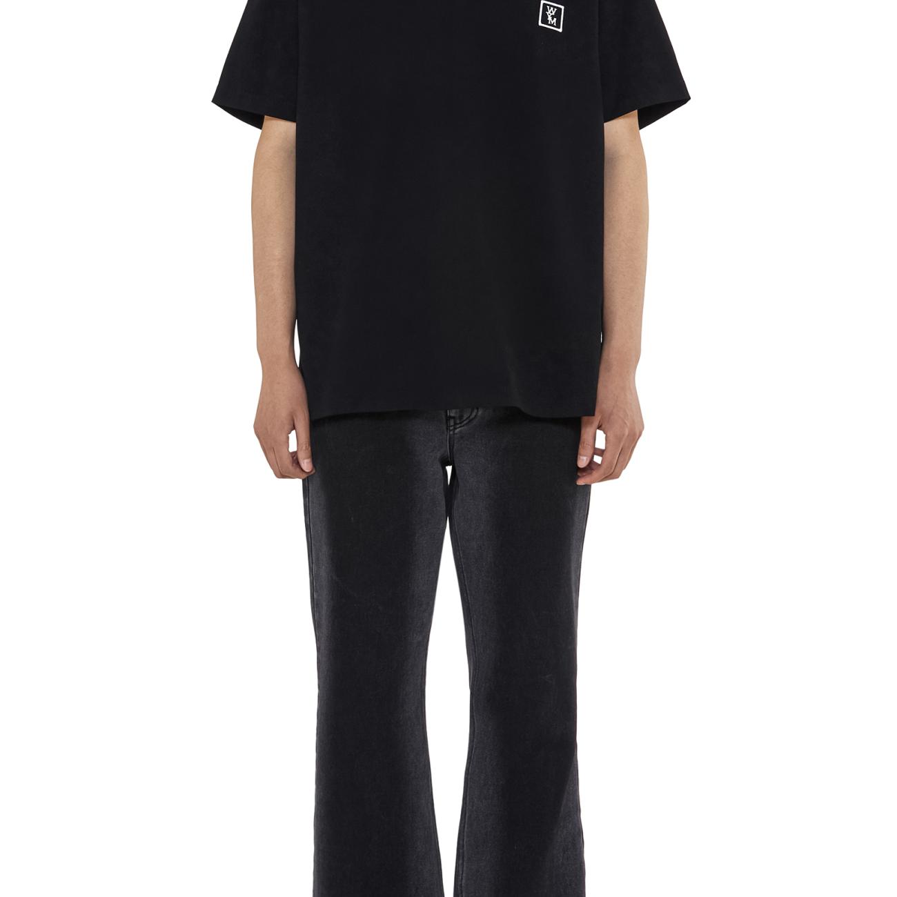 Cotton Backlogo T-shirt in Black