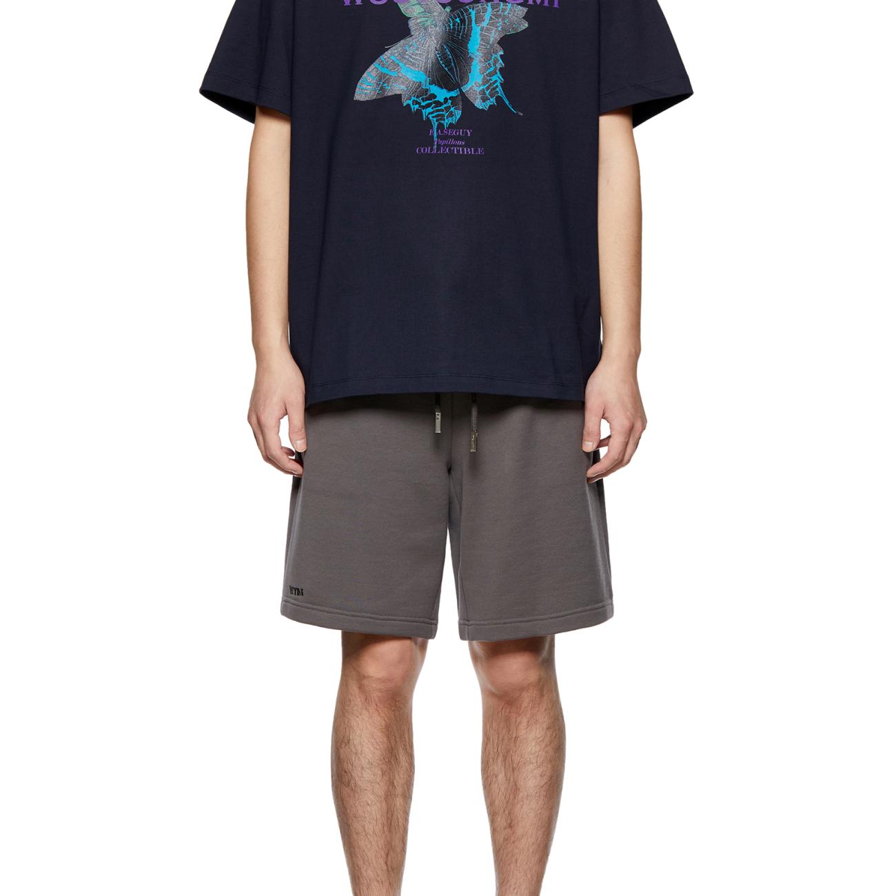 Navy butterfly logo T-shirt