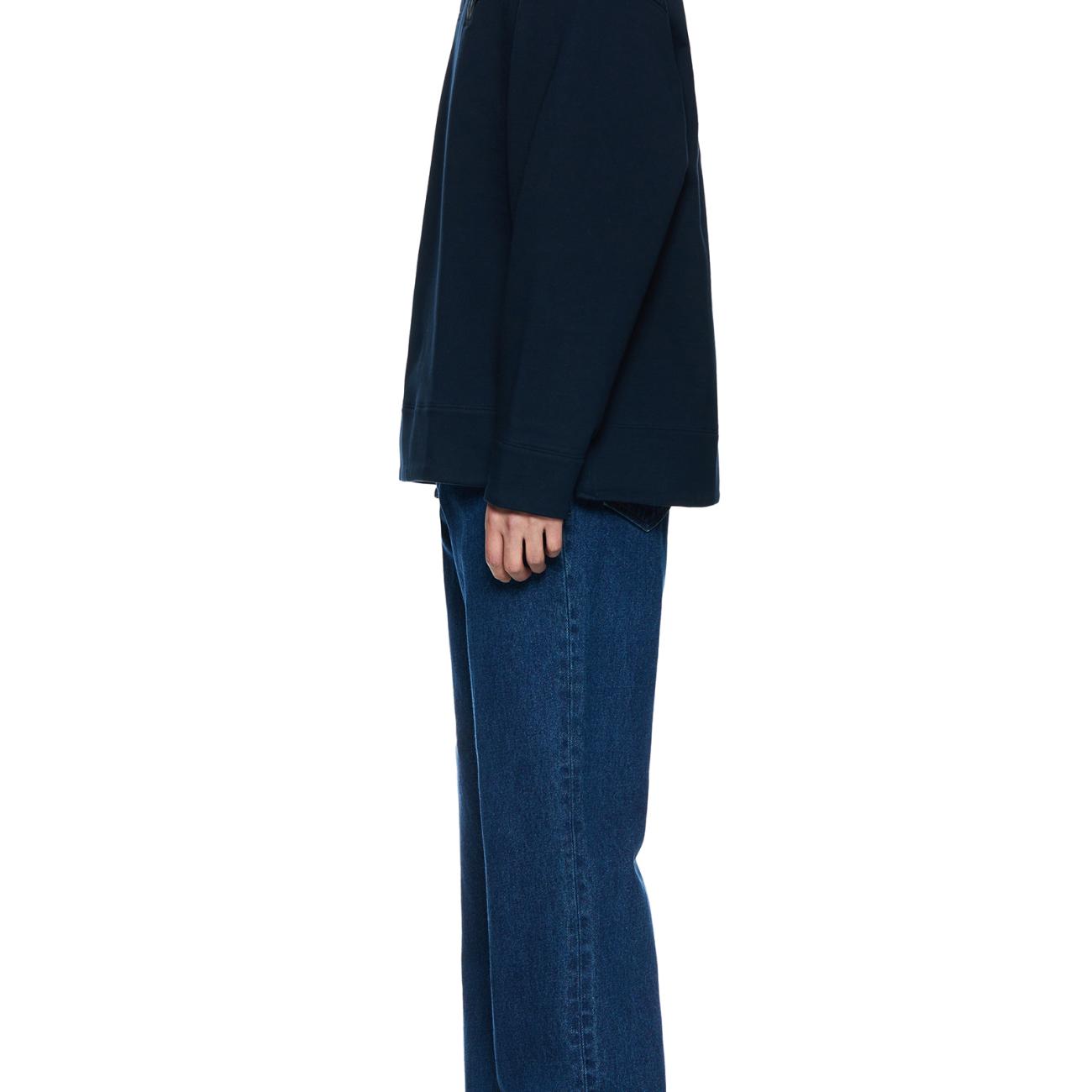 Navy W Embroidered Polo T-shirt