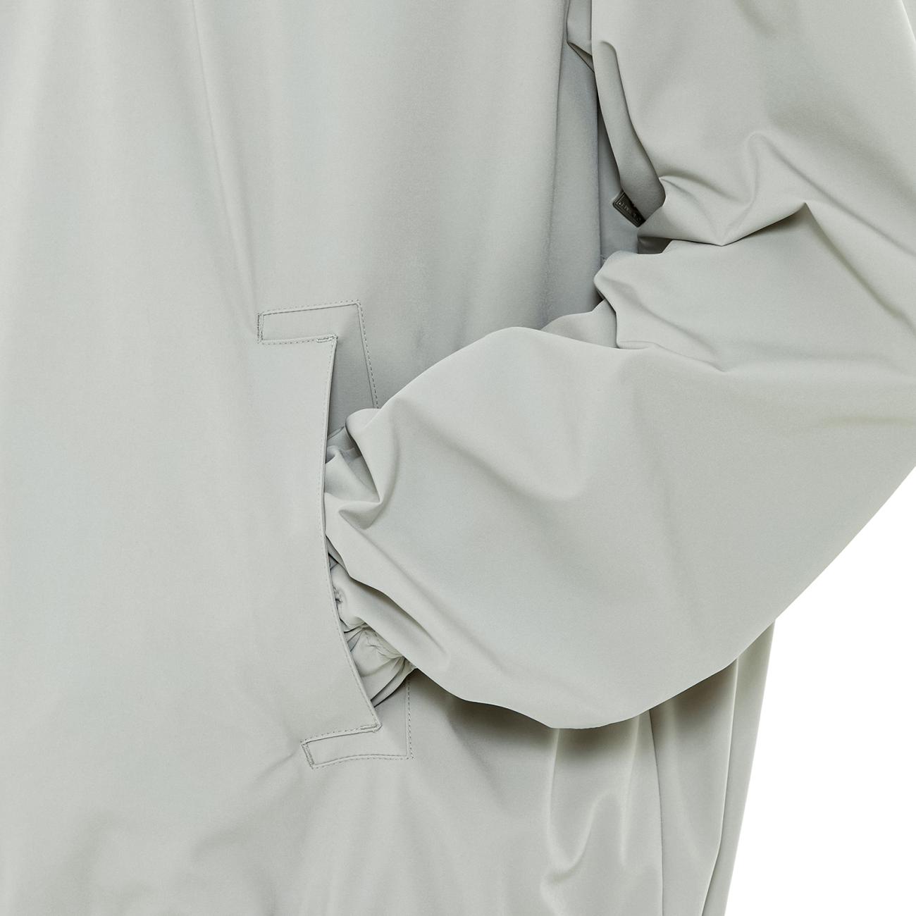 Gray Nylon String Long Sleeve Backlogo T-shirt