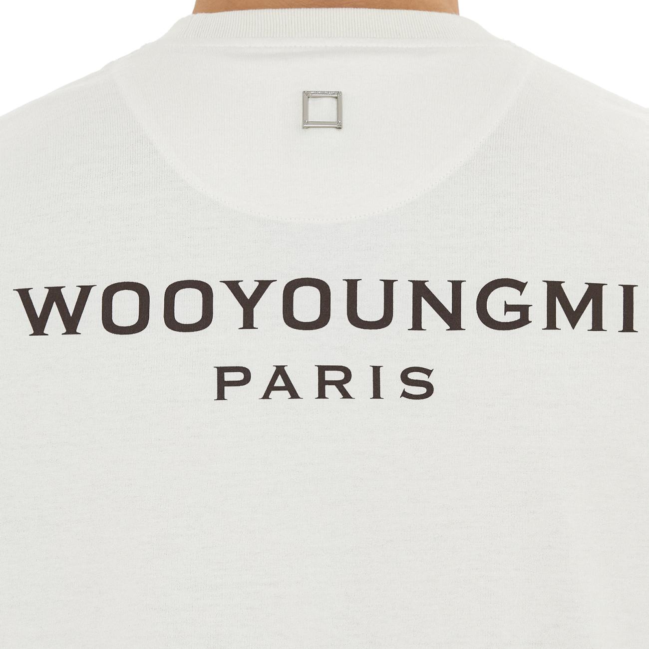 Ivory Cotton Backlogo Long Sleeve T-shirt