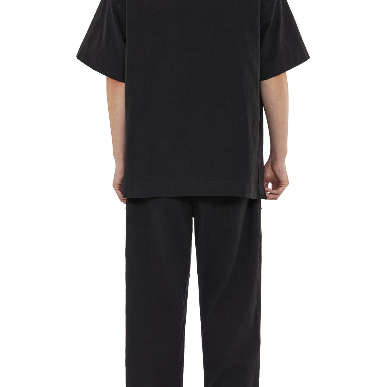 Black Hemp Polo T-shirt