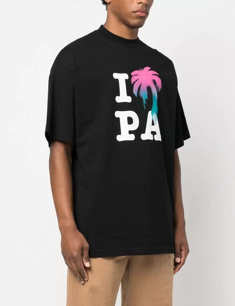 Palm Angels logo-print organic cotton T-shirt
