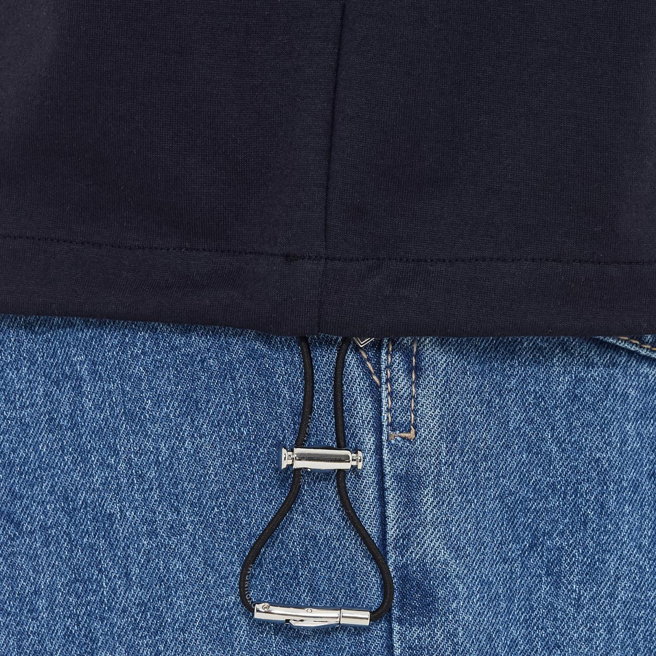 Navy Cotton String T-Shirt