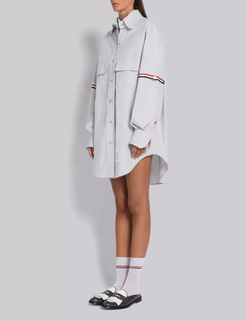 PINCORD SUPERSIZED MINI SHIRTDRESS