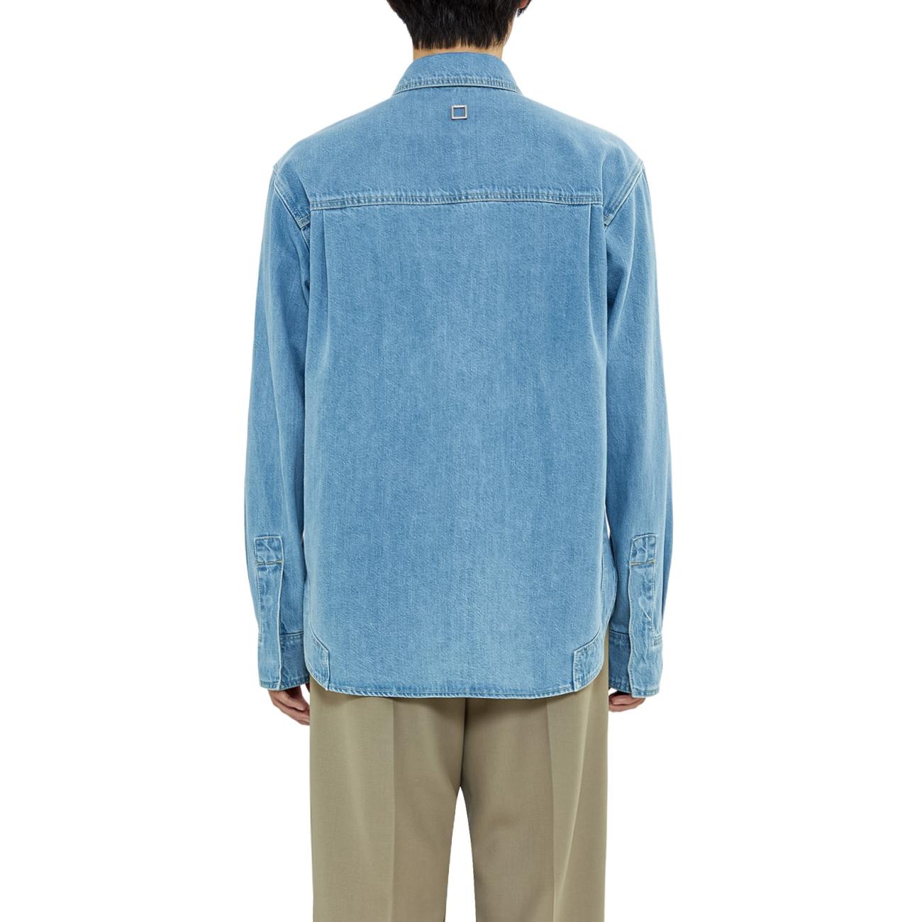 light blue nickel logo shirt