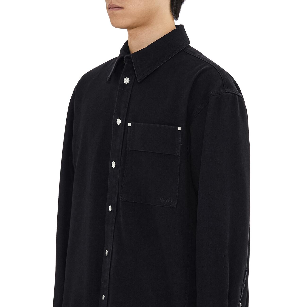 Black Denim Backlogo Shirt