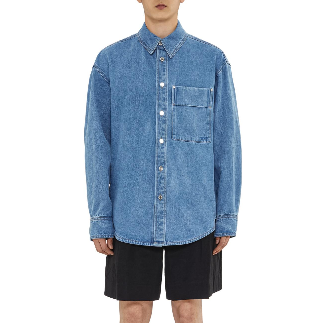 Blue Denim Backlogo Shirt