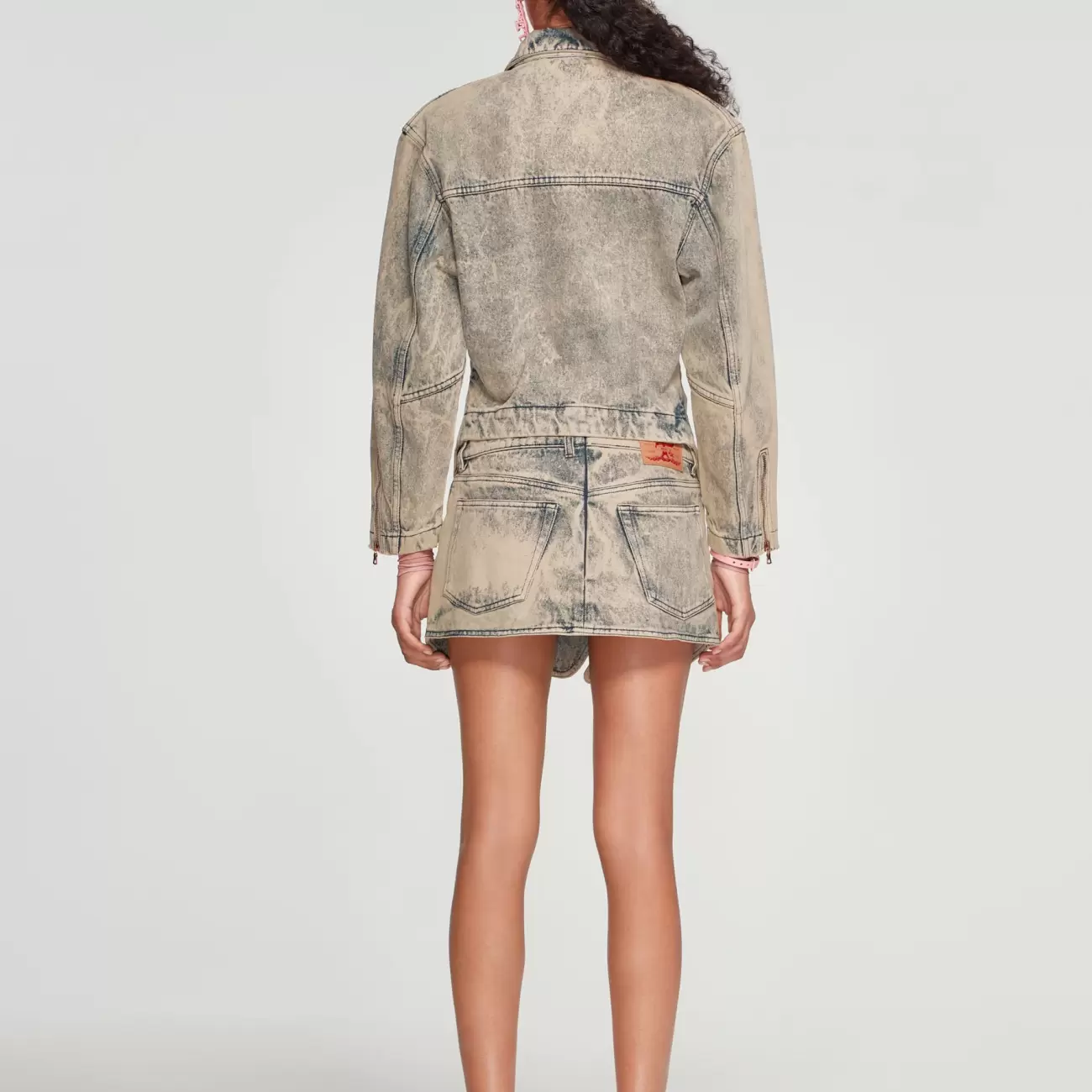 Tudor Zip Denim Jacket