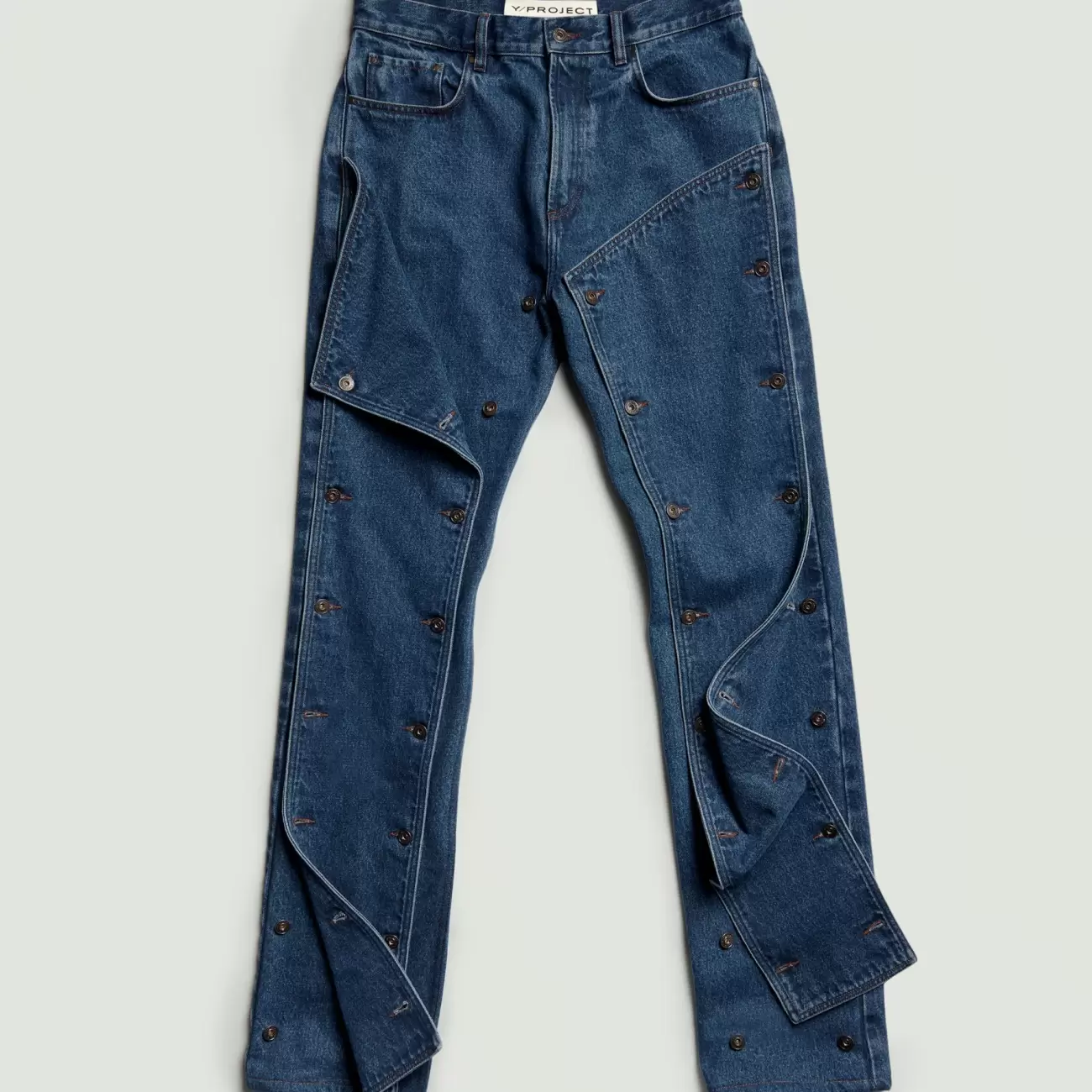Classic Button Panel Jeans Navy