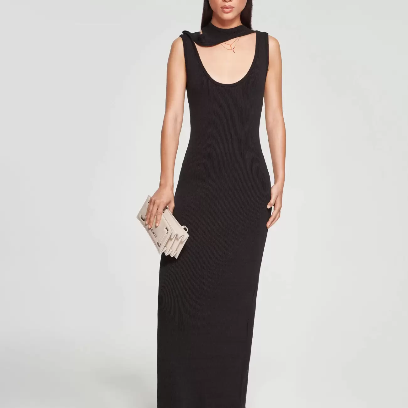 Classic Triple Collar Knit Tank Dress