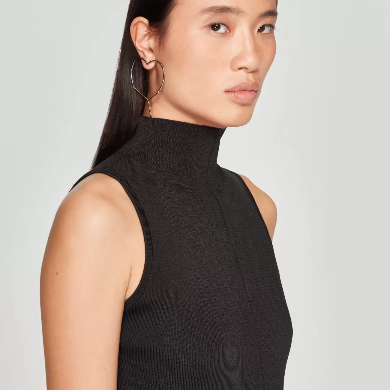 High Slit Sleeveless Dress