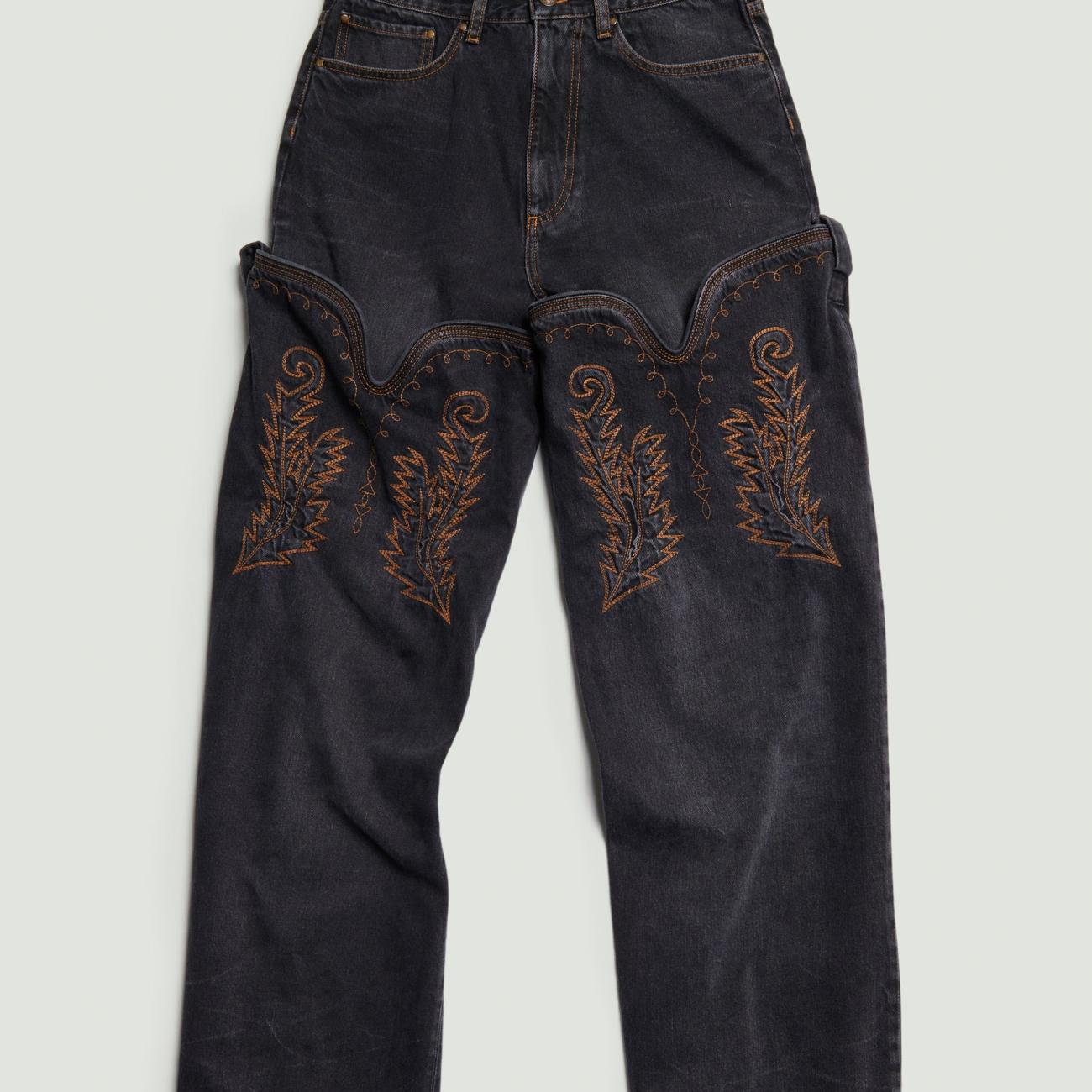 Cowboy High Cuff Jeans Black