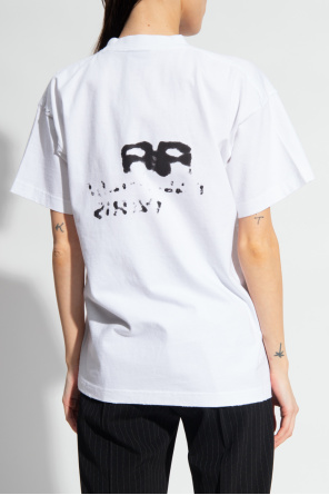 BALENCIAGA WHITE T-SHIRT WITH LOGO