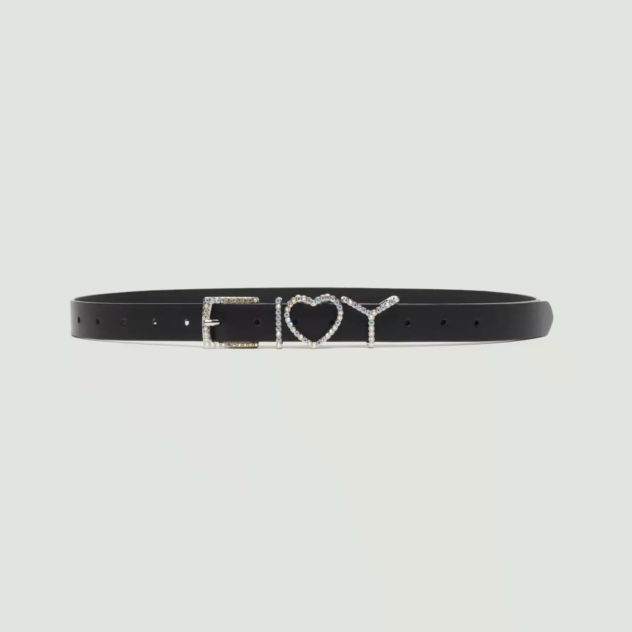 Y Heart Belt - Black