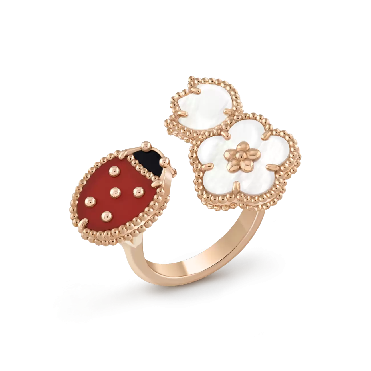 Lucky Spring Between the Finger Ring