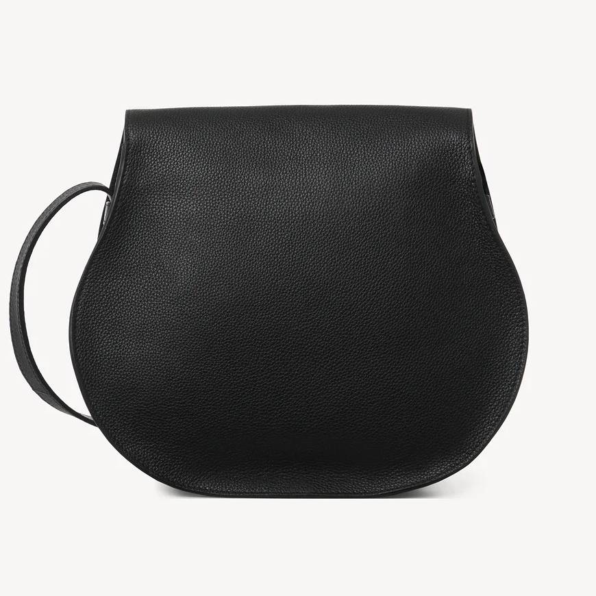 MARCIE MEDIUM SADDLE BAG  BLACK
