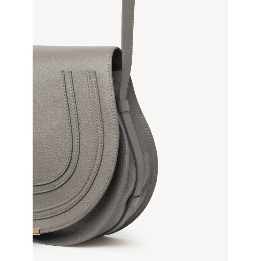 MARCIE MEDIUM SADDLE BAG  CASHMERE GRAY