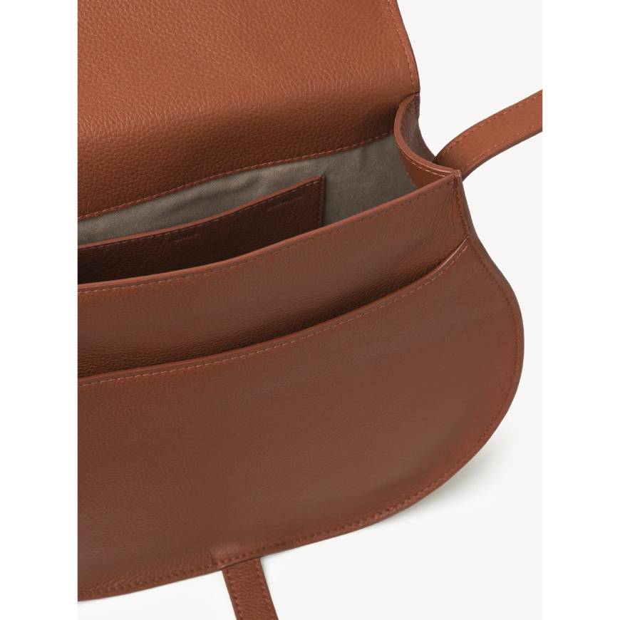 MARCIE MEDIUM SADDLE BAG  TAN