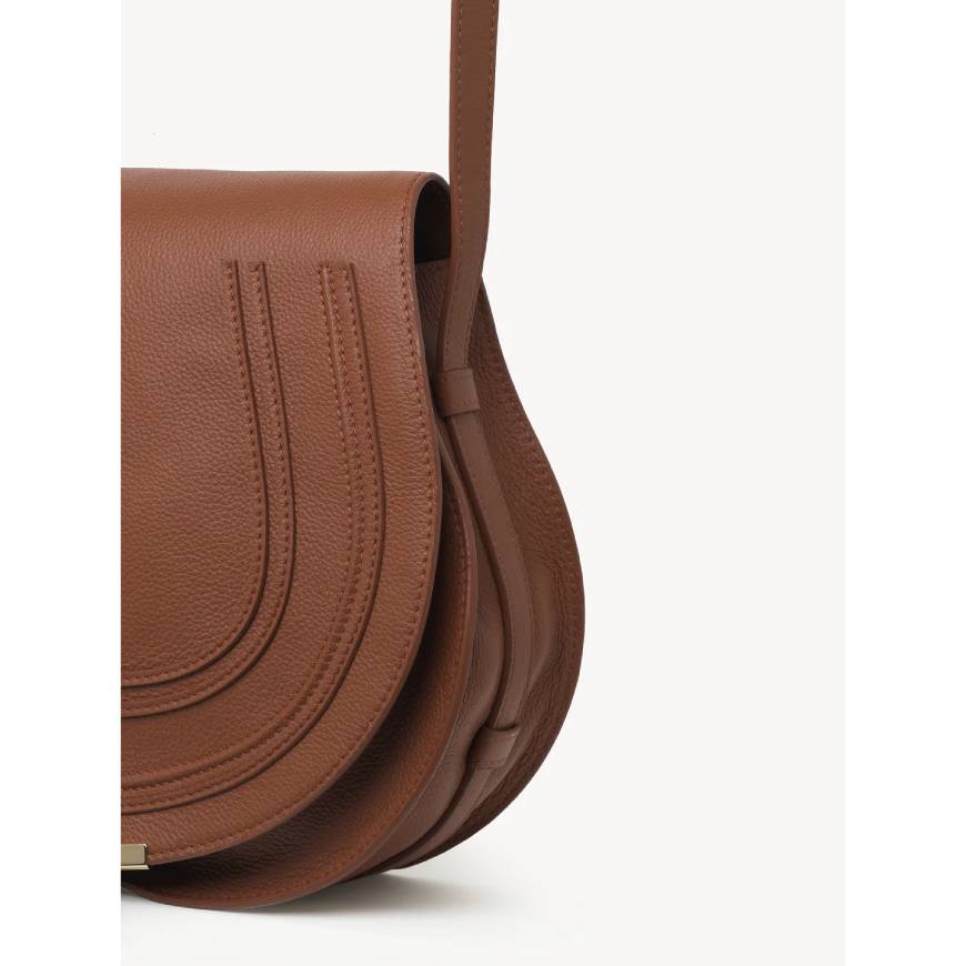 MARCIE MEDIUM SADDLE BAG  TAN