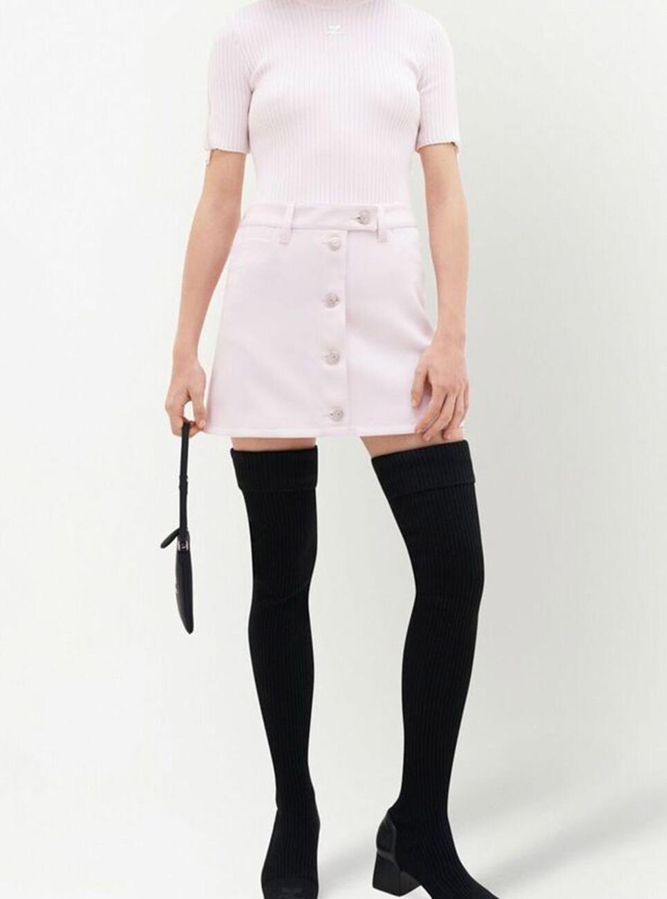 Courreges Reedition Knit Top Short Sleeves