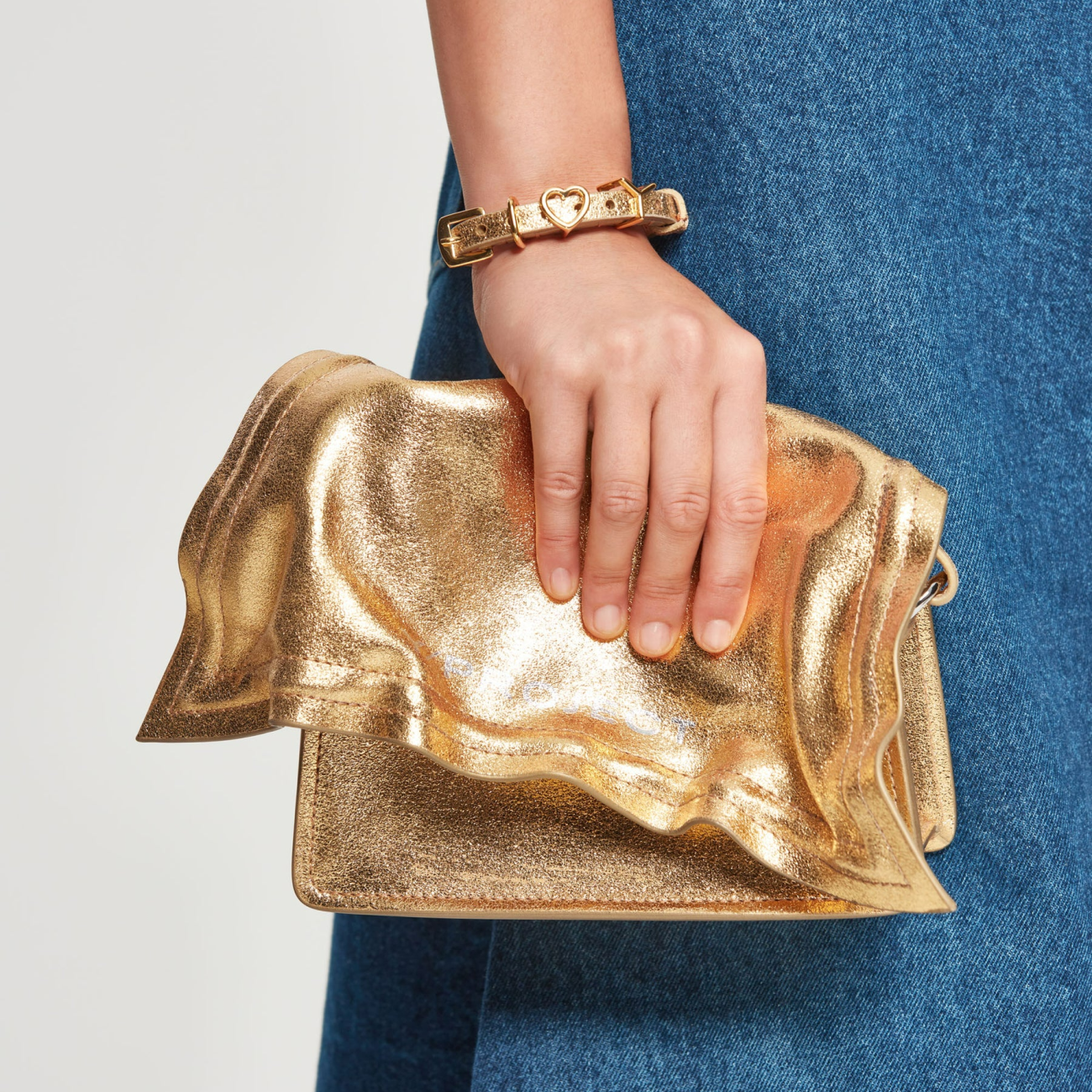 Y Heart Belt Bracelet / Gold