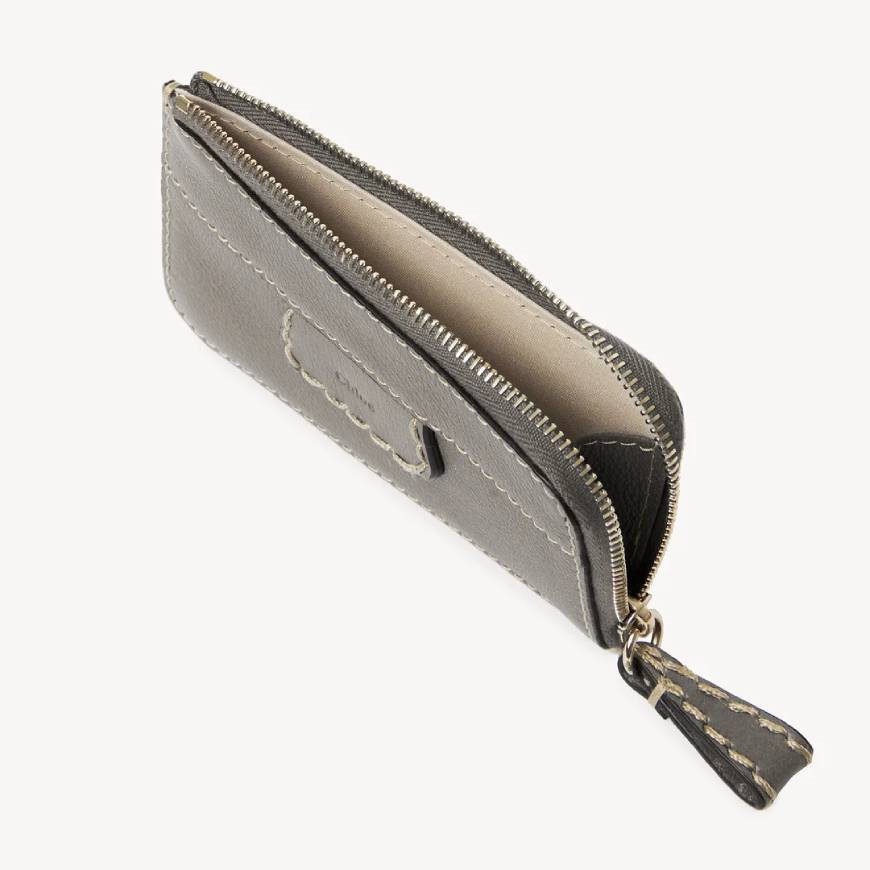 EDITH SMALL COIN PURSE CASHMERE GRAY