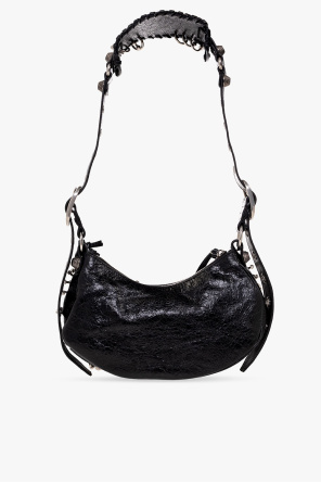  BALENCIAGA BLACK ‘LE CAGOLE XS’ SHOULDER BAG BLACK
