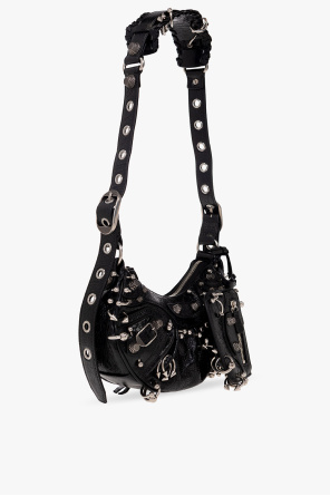  BALENCIAGA BLACK ‘LE CAGOLE XS’ SHOULDER BAG BLACK
