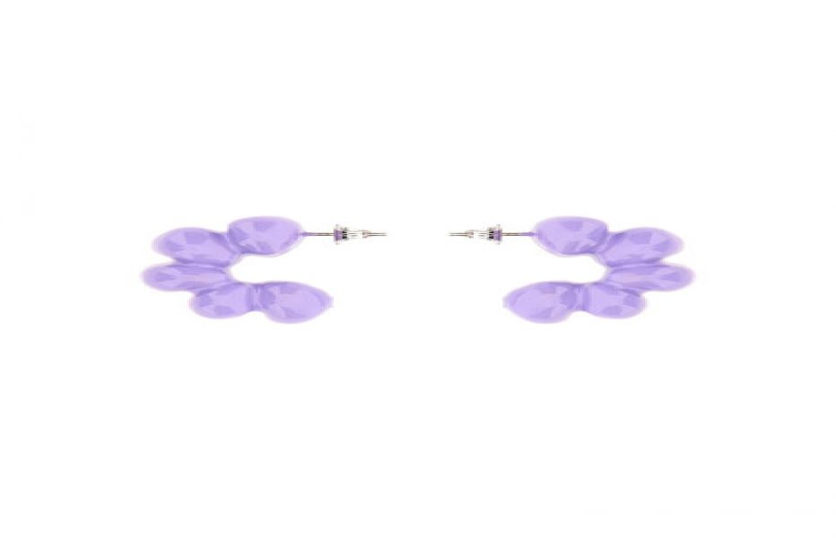 Sunnei Puffy Earrings - Purple