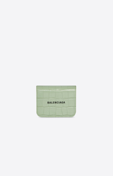 Balenciaga Cash Bifold Card Holder  L.Green
