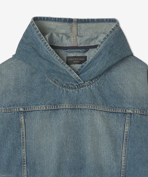 Men's Denim Pullover Jacket - Blue