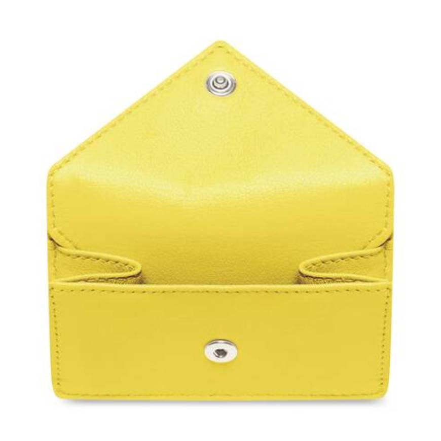 PORTEFEUILLE PAPIER MINI MODÈLE POUR FEMME EN JAUNE