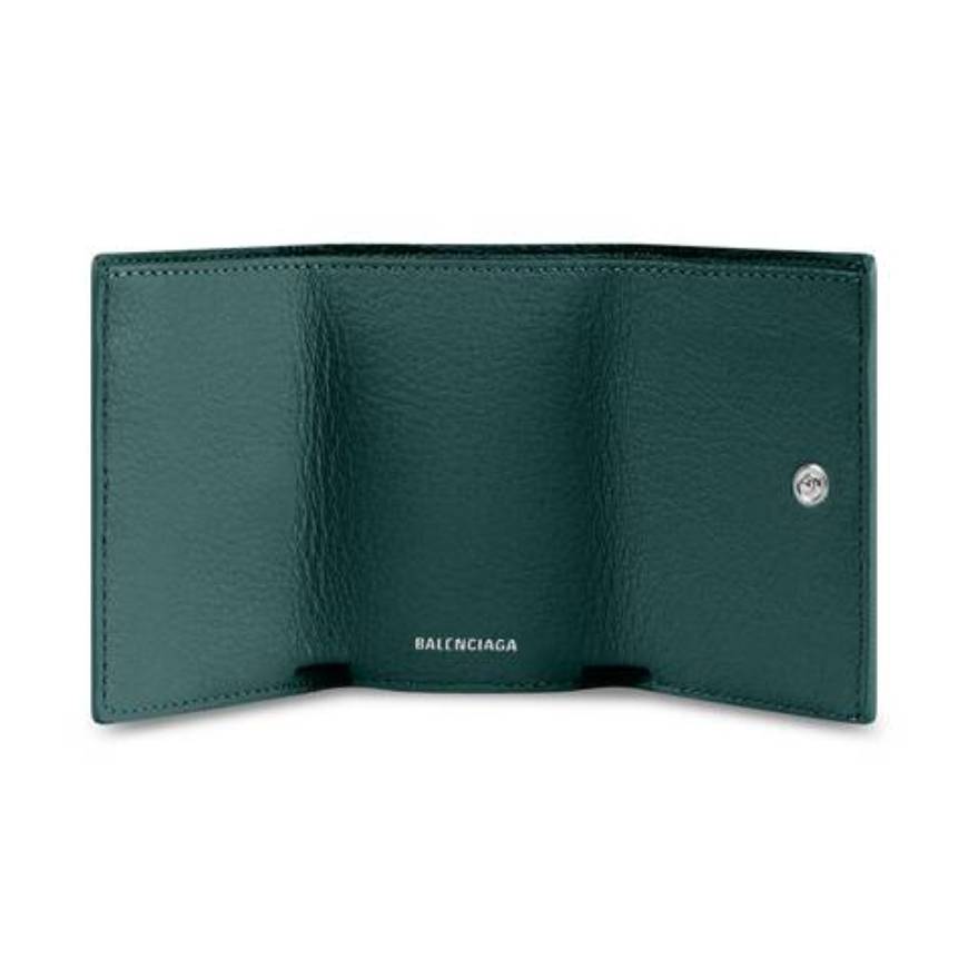 PORTEFEUILLE PAPIER MINI MODÈLE EN VERT FONCÉ