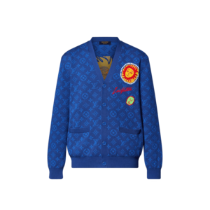 LV x YK Monogram Face Knitted Cardigan