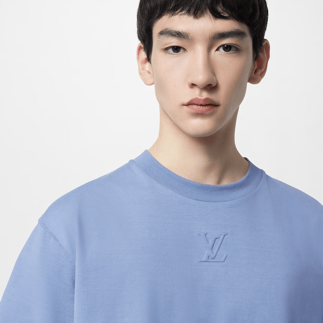 EMBOSSED LV COTTON T-SHIRT