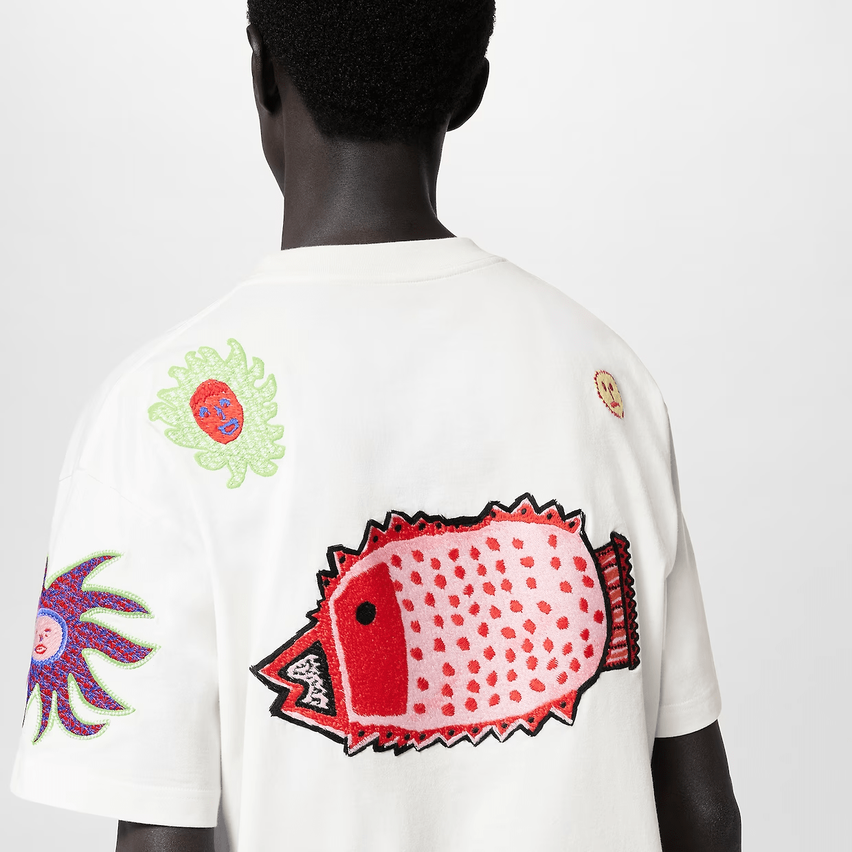 LV x YK Embroidered Face T-Shirt