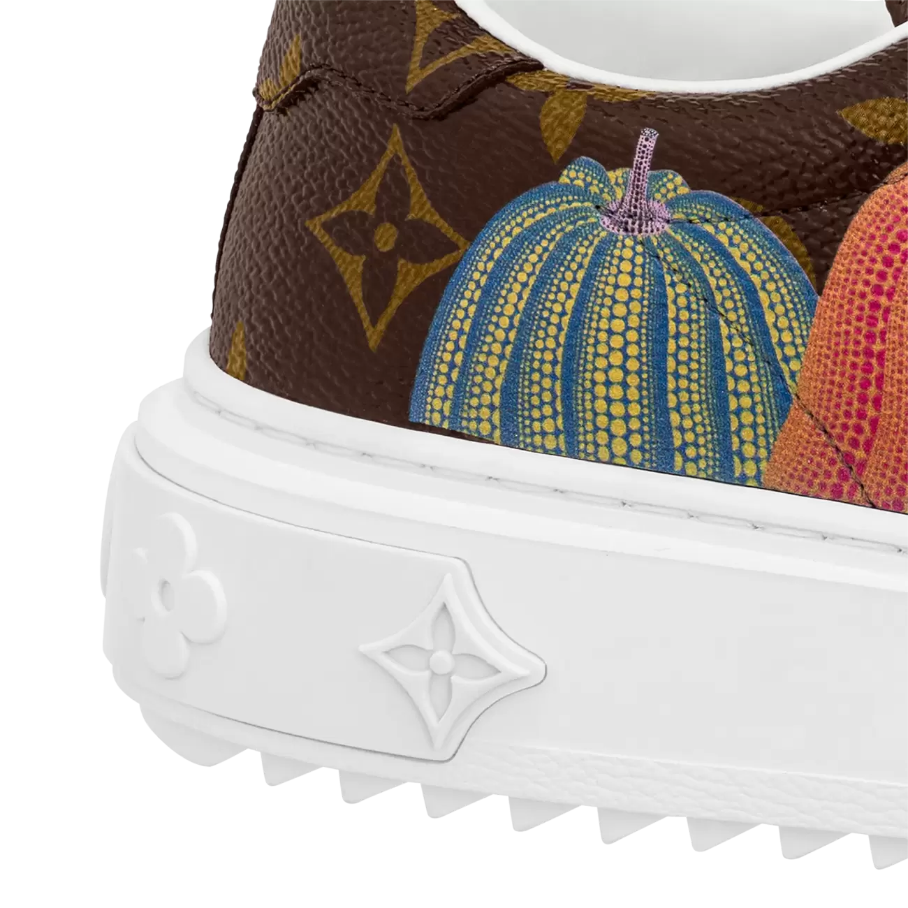 LV x YK Time Out sneakers cacao brown