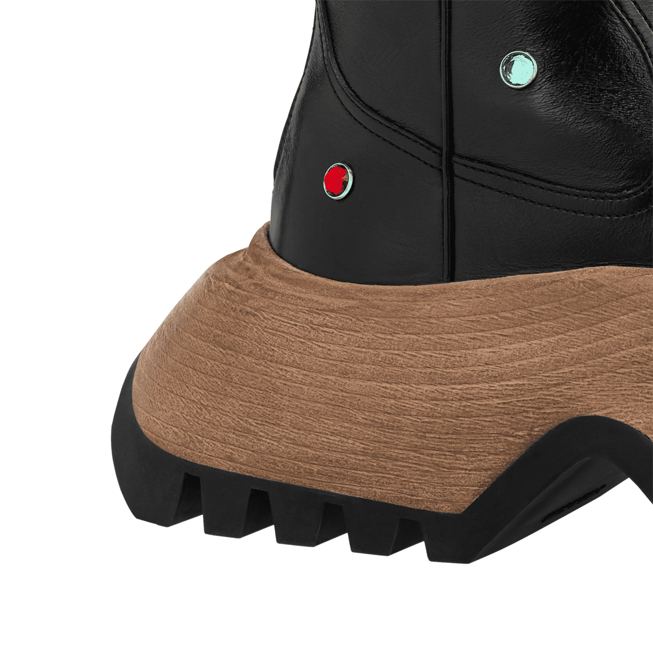 LV Zoom platform ankle boots noir