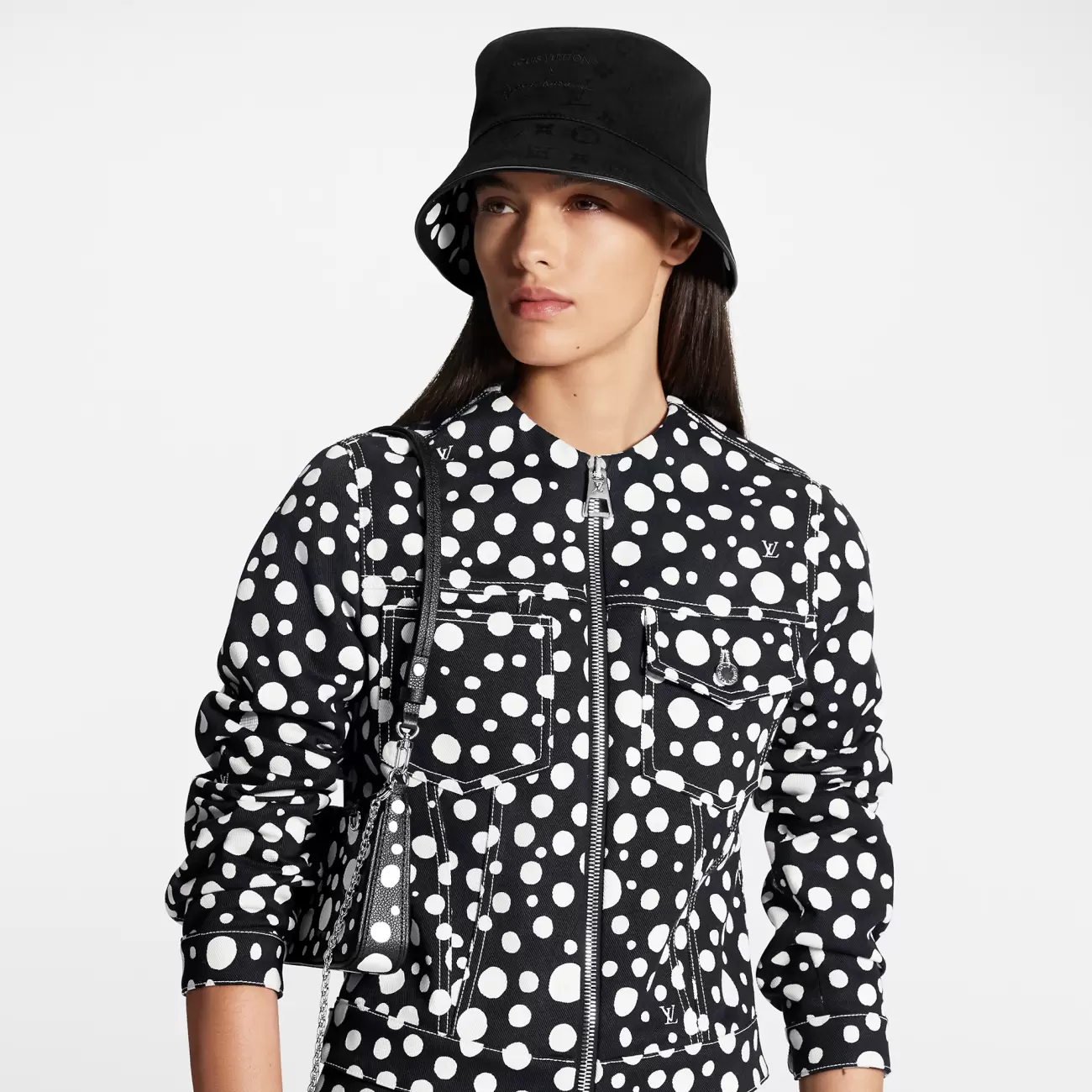 LV x YK LV Reversible Infinity Dot Bucket Hat