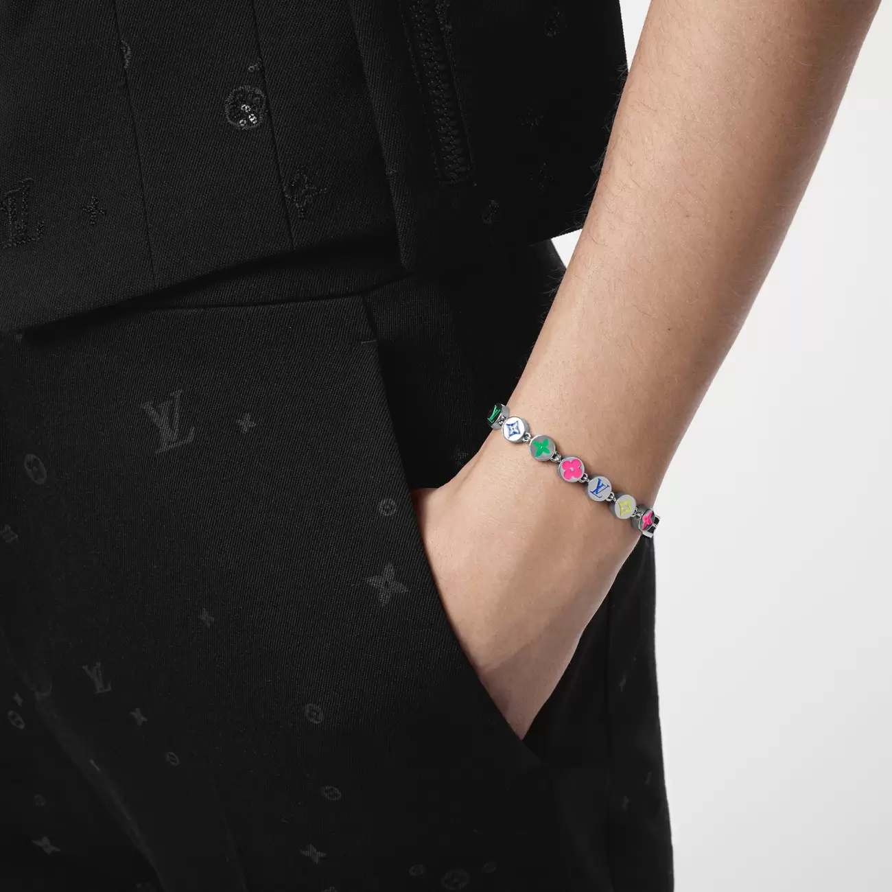 monogram colors bracelet