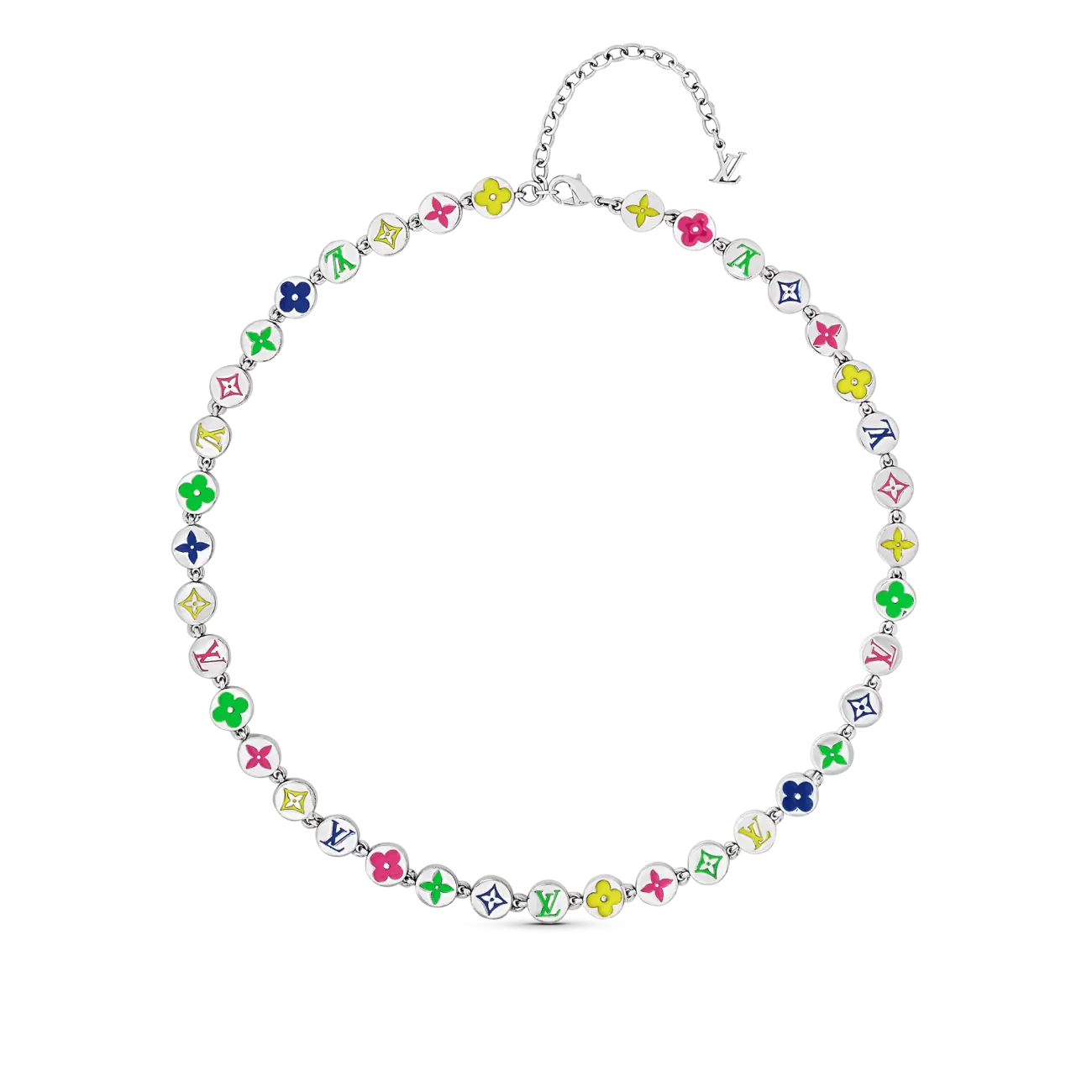 monogram colors necklace