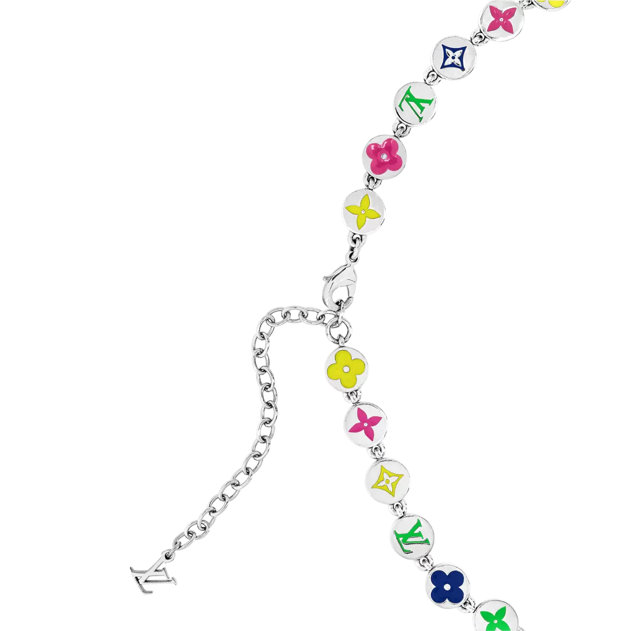 monogram colors necklace